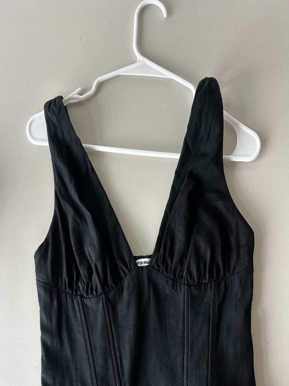 Reformation Corset black top / Size 4 (small) Color: Black